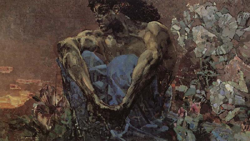 Arnold Bocklin The Seated Demon Germany oil painting art